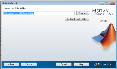 Select destination folder