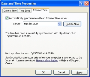 Windows XP NTP Configuration
