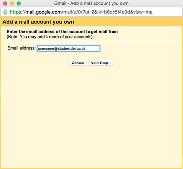 Gmail step 1