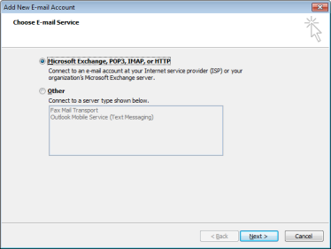 Outlook step 1