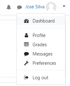 Moodle.DEI photo menu screenshot