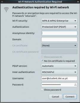 Linux network settings