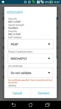 Android PEAP MSCHAPV2